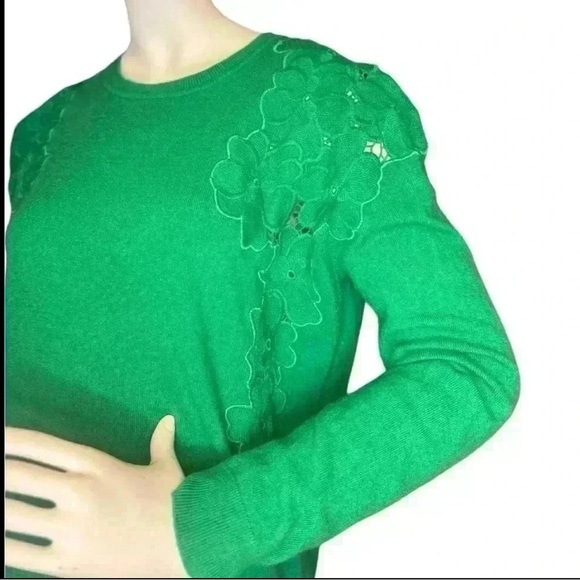 TED BAKER Yizelda Lace Shoulder Sweater Sz 5 - Picture 14 of 14